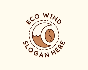 Coffee Bean Moon Cafe logo design