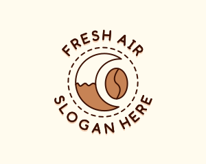 Coffee Bean Moon Cafe logo design