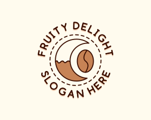 Coffee Bean Moon Cafe logo design