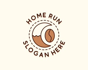 Coffee Bean Moon Cafe logo design