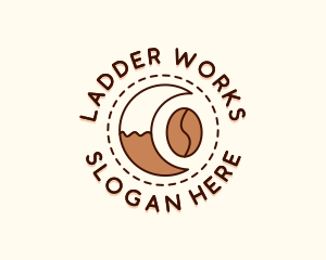 Coffee Bean Moon Cafe logo design