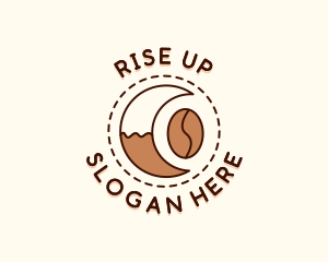 Coffee Bean Moon Cafe logo design