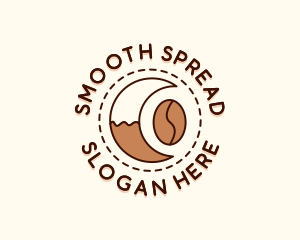 Coffee Bean Moon Cafe logo design