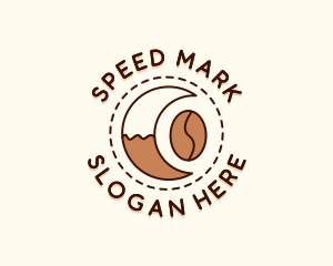 Coffee Bean Moon Cafe logo design