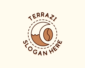 Coffee Bean Moon Cafe logo design