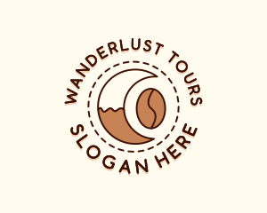 Coffee Bean Moon Cafe logo design