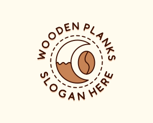 Coffee Bean Moon Cafe logo design