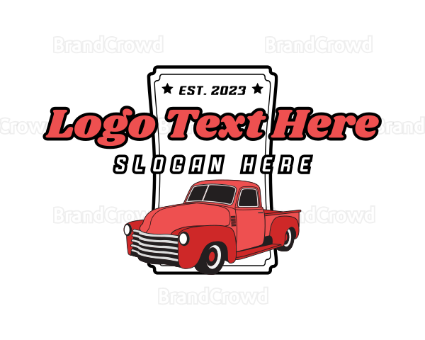 Retro Auto Car Logo