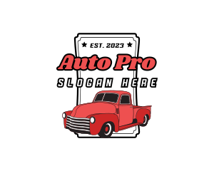 Retro Auto Car logo design