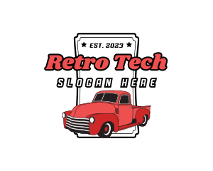 Retro Auto Car logo design