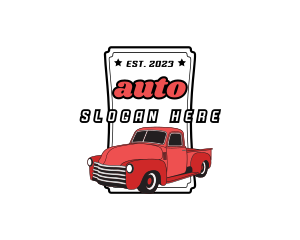Retro Auto Car logo design