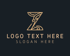 Company - Elegant Decorative Letter Z logo design