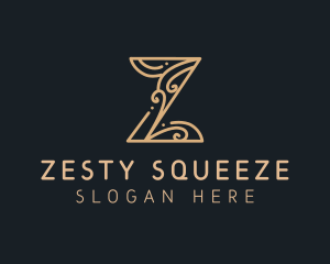 Elegant Decorative Letter Z logo design