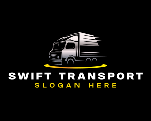 Delivery Transportation Truck logo design