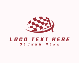 Race - Racing Flag Karting logo design