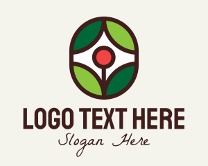 Badge - Eco Flower Plant logo design