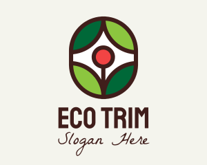 Eco Flower Plant  logo design