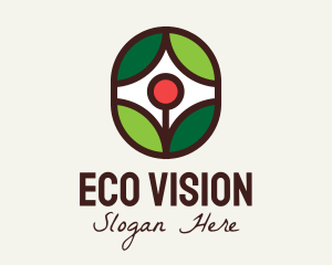 Eco Flower Plant  logo design