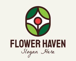 Eco Flower Plant  logo design