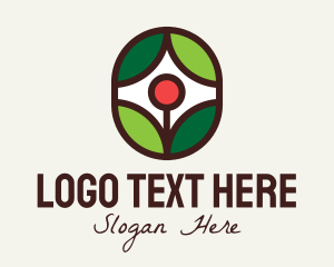 Eco Flower Plant  Logo