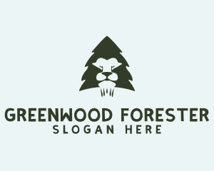 Lion Pine Forest logo design