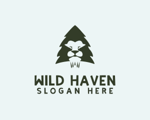 Lion Pine Forest logo design