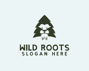 Lion Pine Forest logo design