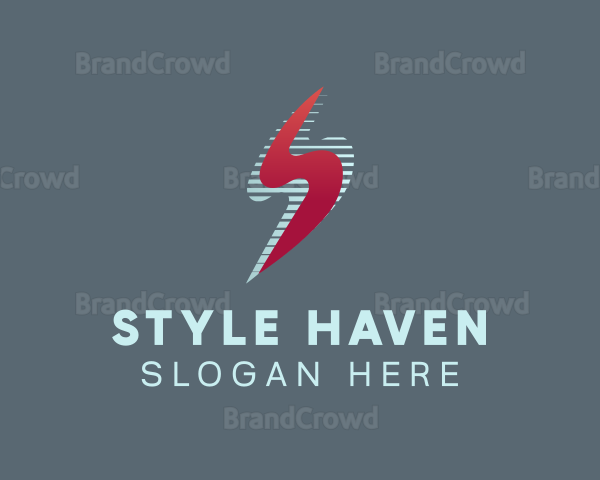 Red Gradient Letter S Logo