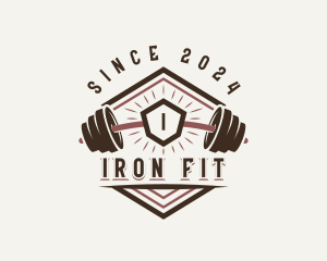 Barbell - Barbell Gym Fitness logo design