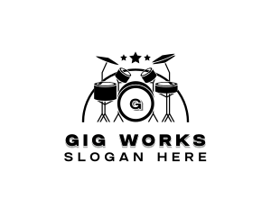 Drum Band Music logo design