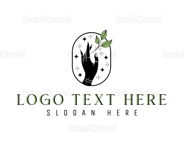 Mystical Hand Herb Logo