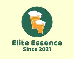 Drinking Game - Beer Pub Chat App logo design