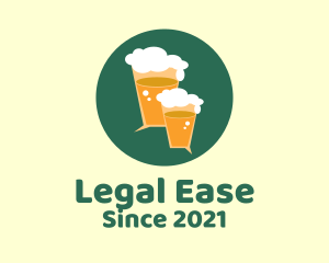 Draft Beer - Beer Pub Chat App logo design