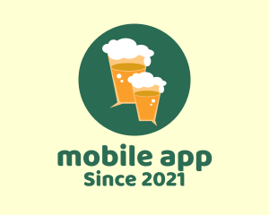 Beer Mug - Beer Pub Chat App logo design