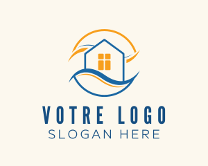 Property Developer - Seaside Apartment House logo design