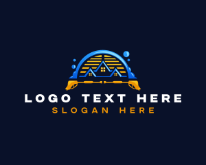 Cleaner - Pressure Wash Roof Cleaning logo design