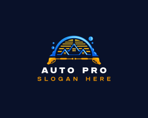 Power Wash - Pressure Wash Roof Cleaning logo design