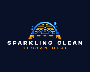 Cleaning - Pressure Wash Roof Cleaning logo design