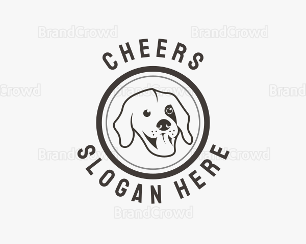 Happy Dog Face Logo