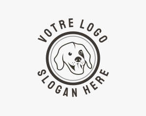 Happy Dog Face Logo