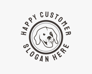 Happy Dog Face logo design