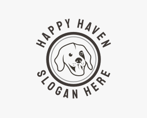 Friendly - Happy Dog Face logo design