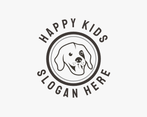 Happy Dog Face logo design