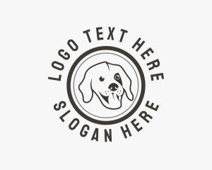 Pet - Happy Dog Face logo design