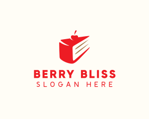 Cherry Cake Dessert Bites logo design