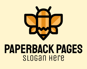 Bookstore - Pencil Bee Preschool logo design