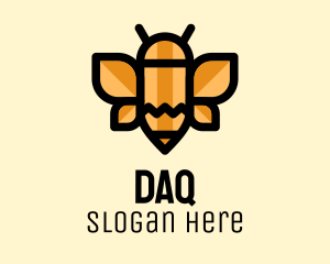 Art - Pencil Bee Preschool logo design