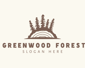 Forest Woods Lumber logo design