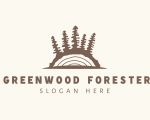 Forest Woods Lumber logo design