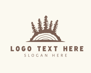 Wood - Forest Woods Lumber logo design
